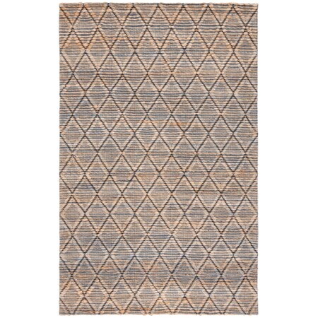 Safavieh 5 x 8 ft. Natural Fiber Rectangle Area Rug, Natural & Blue NFB175M-5